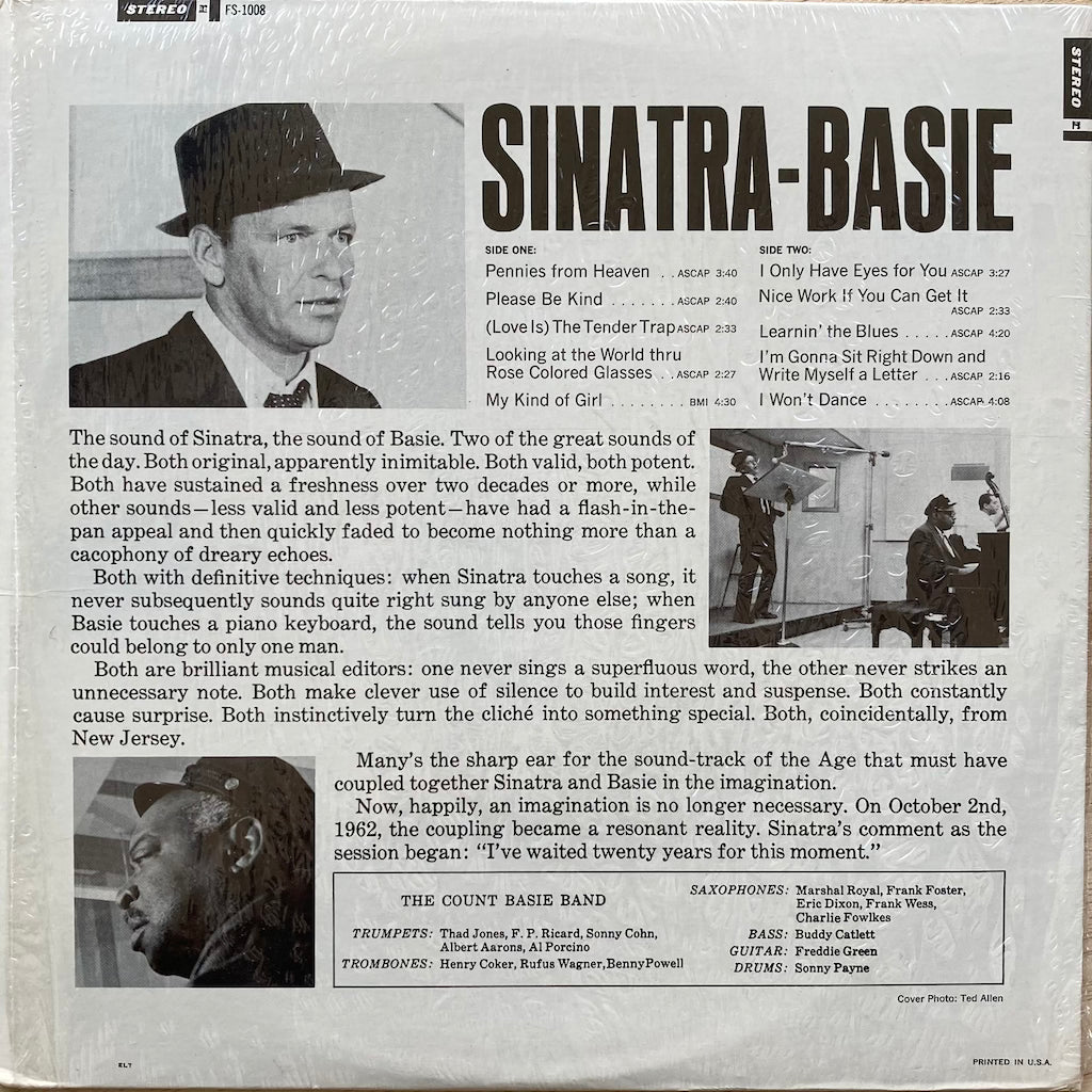 Frank Sinatra & Count Basie - An Historic Musical First