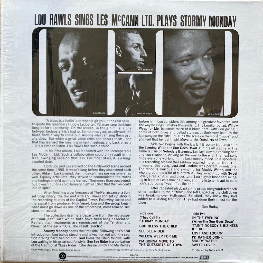 Lou Rawls & Les McCann - Stormy Monday