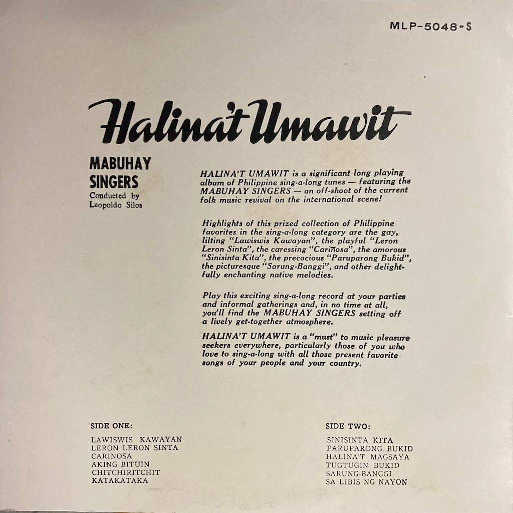 Mabuhay Singers - Halina't Umawit
