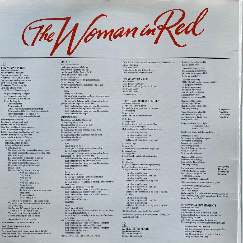 Stevie Wonder - The Woman In Red [OST]