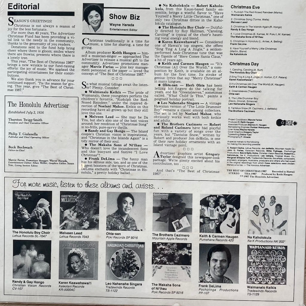 The Honolulu Advertiser - The Best of Christmas 1987