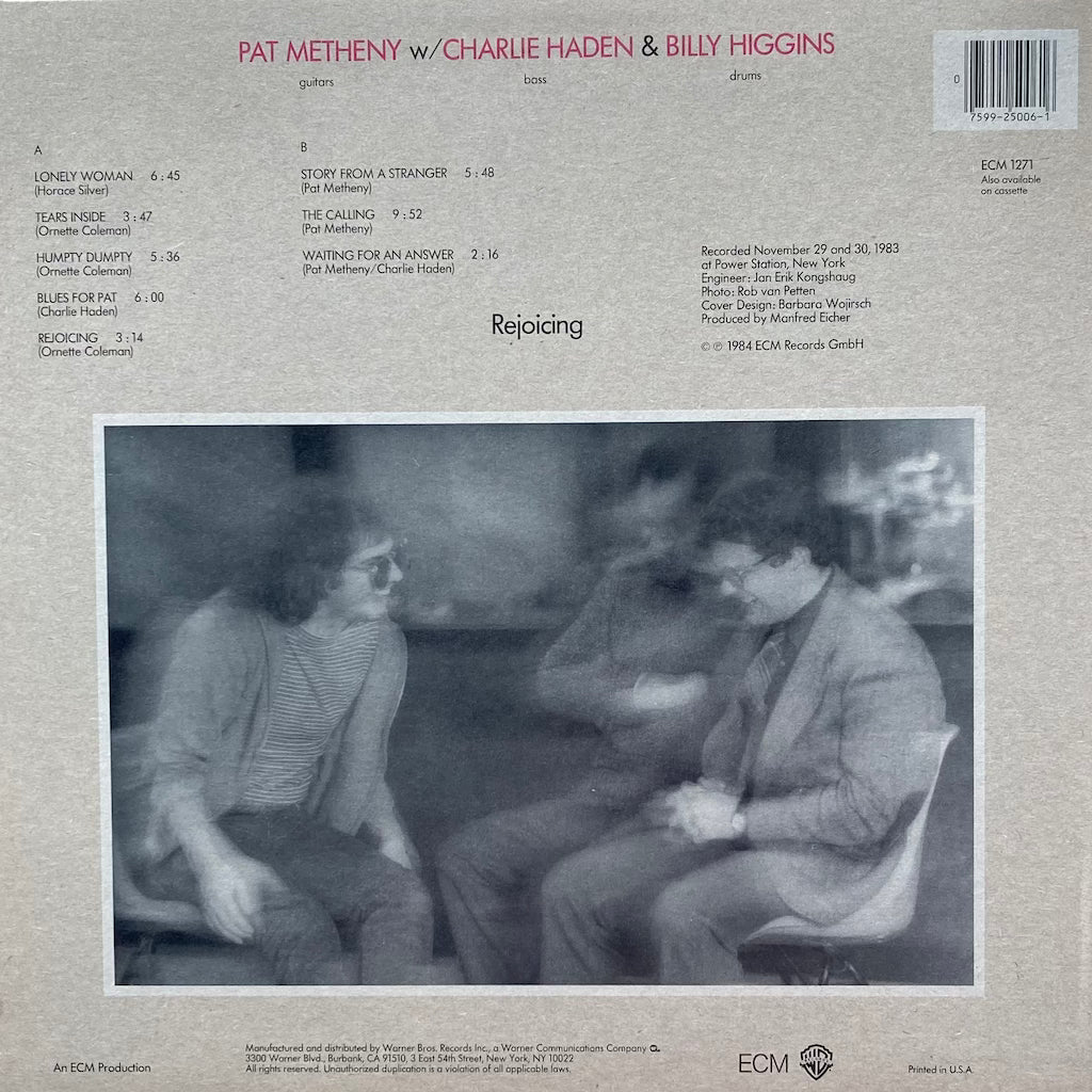Pat Metheny with Charlie Haden & Billy Higgins - Rejoicing