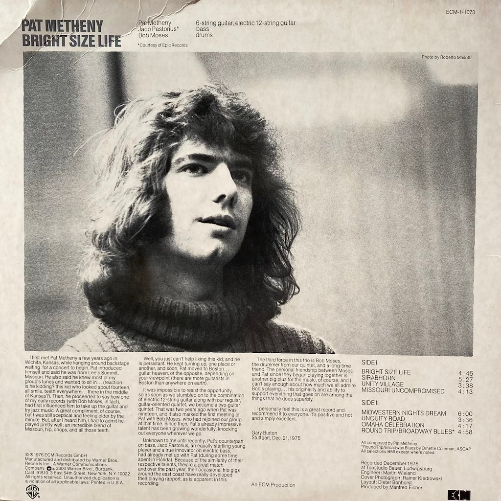 Pat Metheny - Bright Size Life