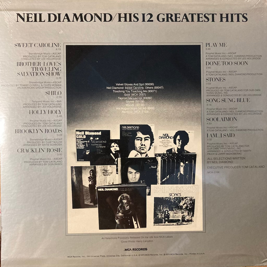 Neil Diamond - His 12 Greatest Hits [sealed]