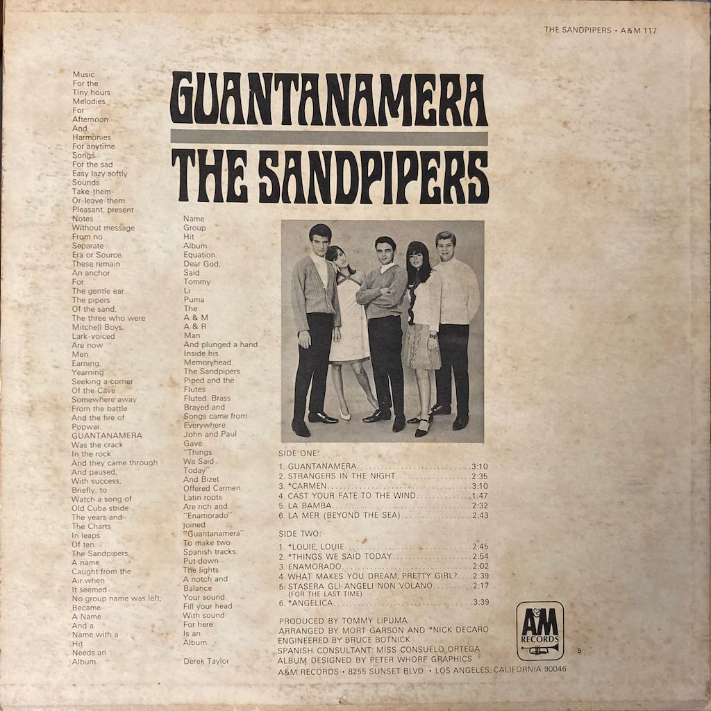 The Sandpipers - Guantanamera