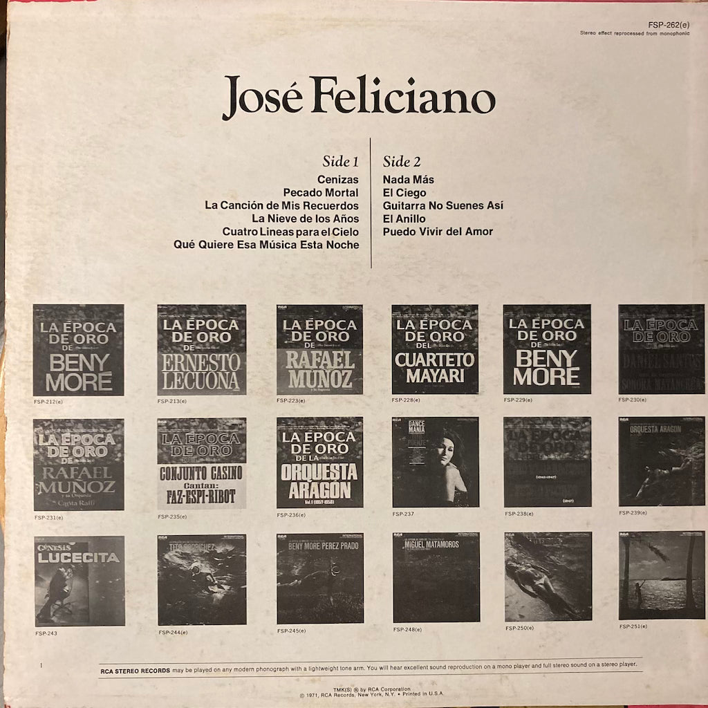 Jose Feliciano - January '71