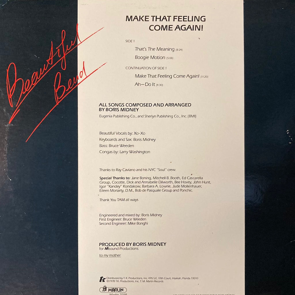 Beautiful Bend – Make That Feeling Come Again!
