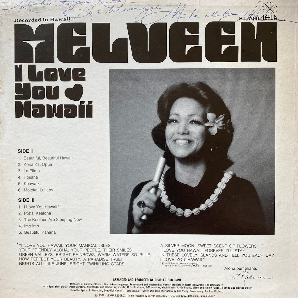 Melveen - I Love You Hawaii