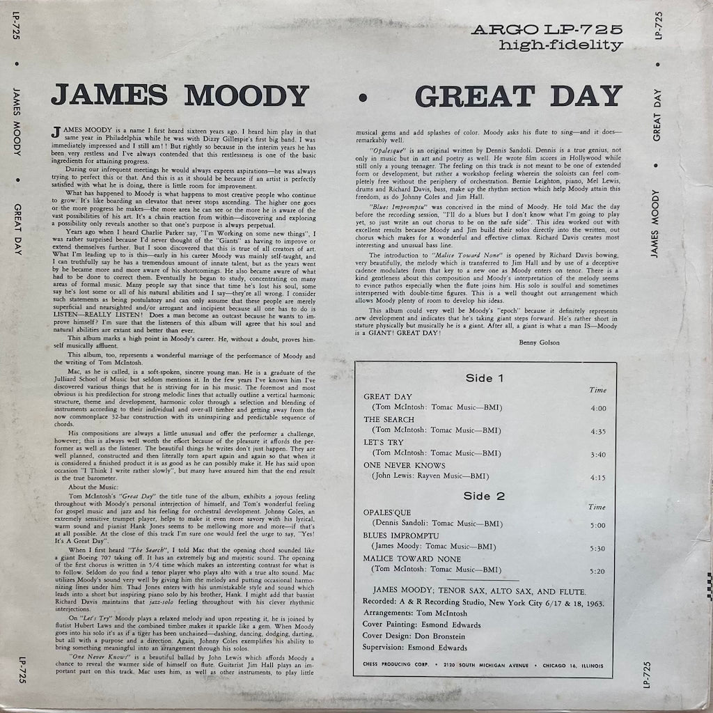 James Moody - Great Day