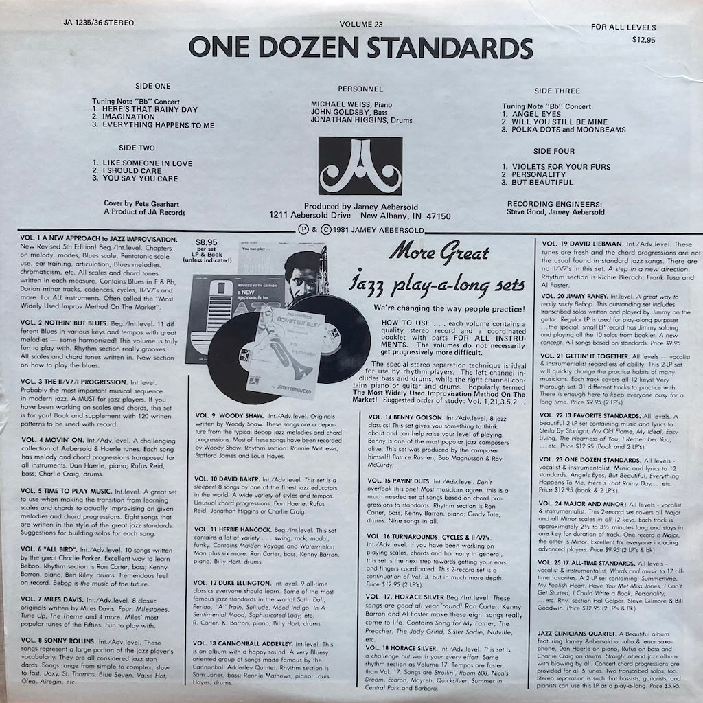 One Dozen Standards For All Musicians, Instrumemtalists & Vocalists