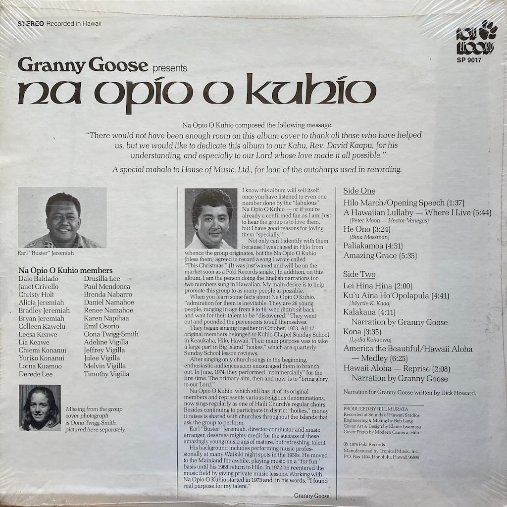 Na Opio o Kuhio - Granny Goose presents Na Opio o Kuhio