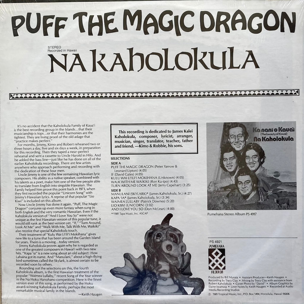 Na Kaholokula - Puff The Magic Dragon