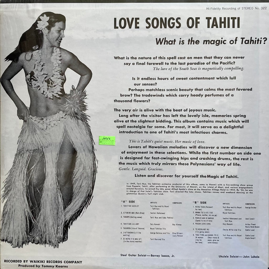 Various Artists - Love Songs of Tahiti