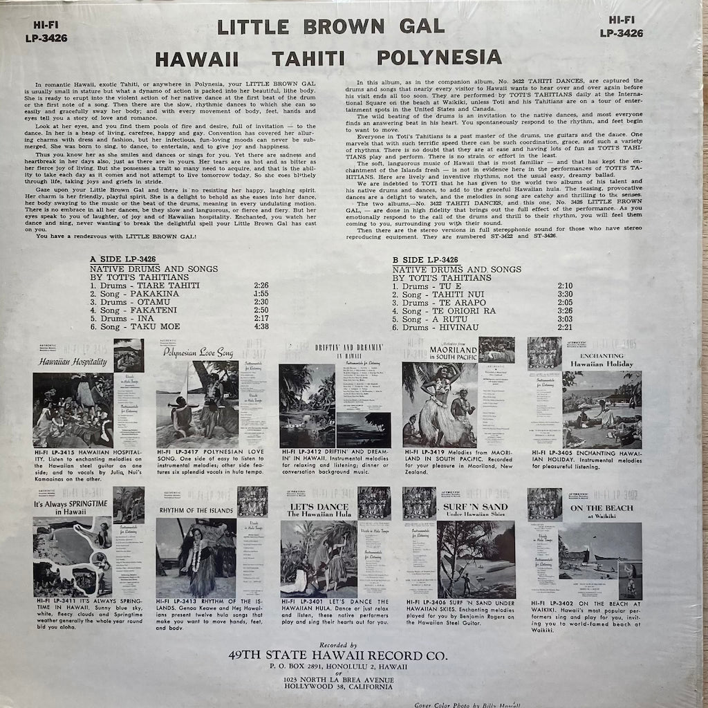 Toti's Tahitians - Little Brown Gal
