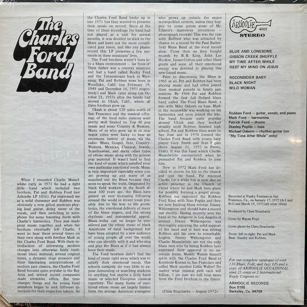 The Charles Ford Band - The Charles Ford Band