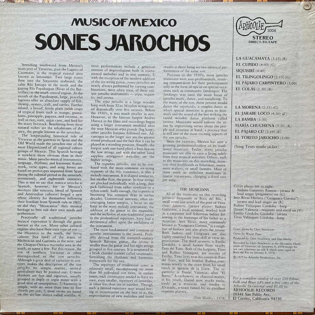 Sones Jarchos - Music of Mexico Vol 1