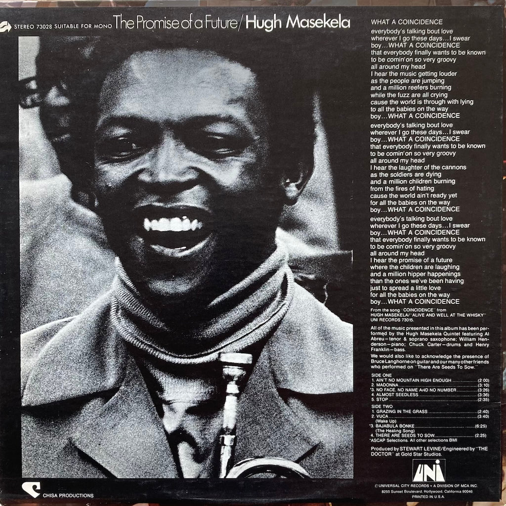 Hugh Masekela - The Promise of a Future