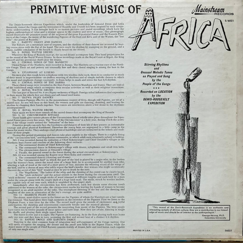 Various Artists - Primitive Music of Africa