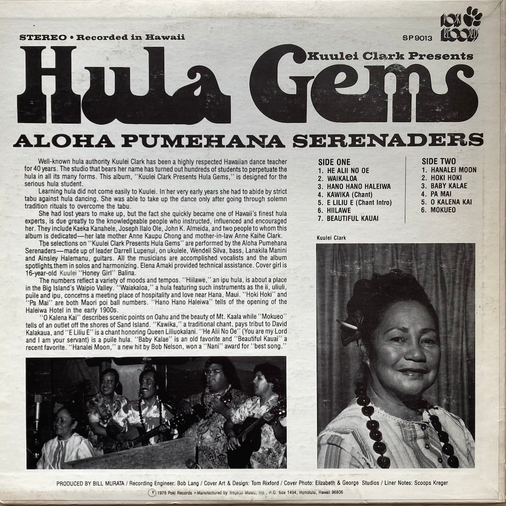 Kuulei Clark Presents Hula Gems - Aloha Pumehana Serenaders