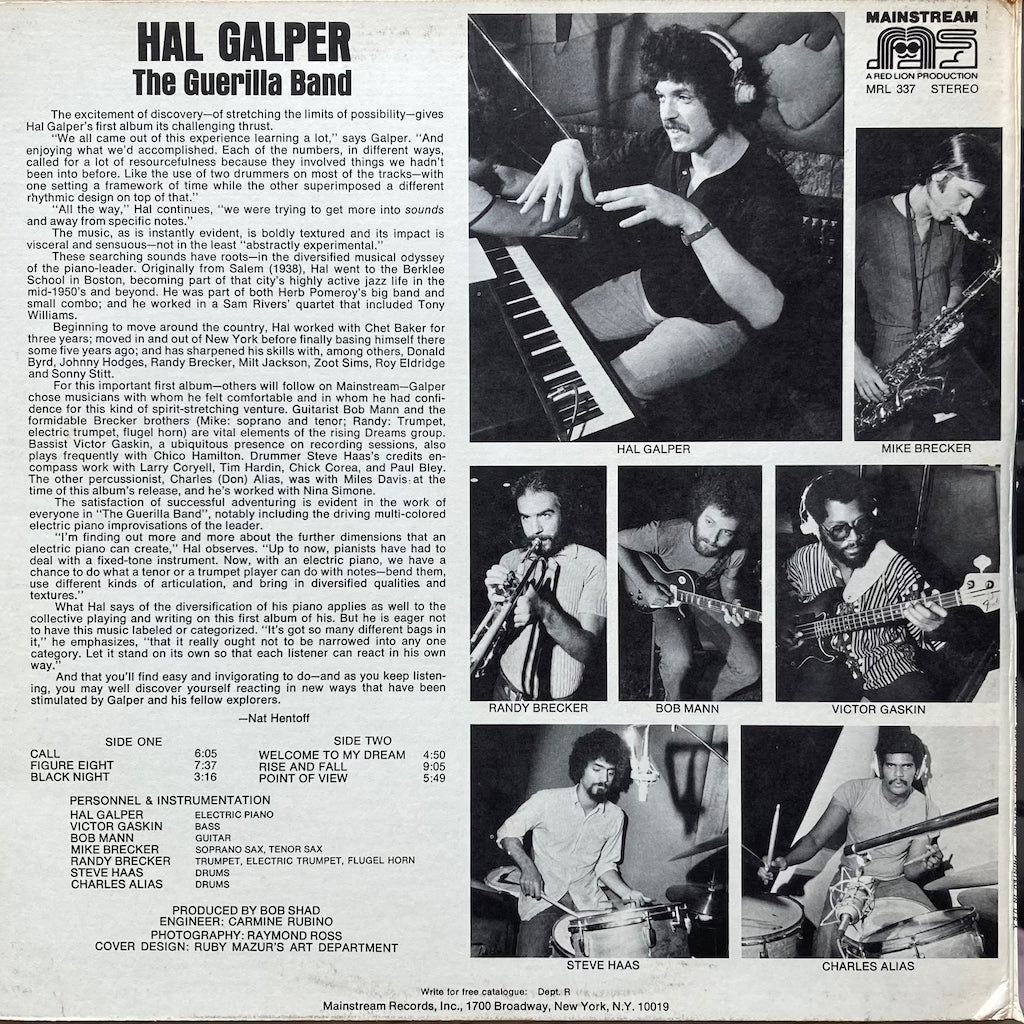 Hal Galper - The Guerilla Band