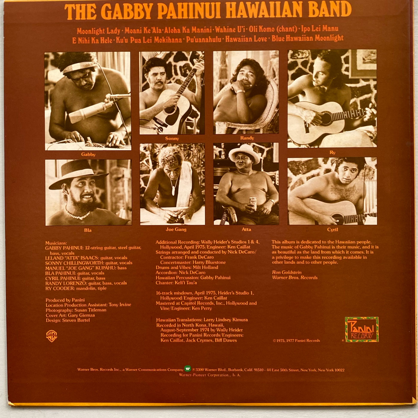 Gabby Pahinui Hawaiian Band - Gabby Pahinui Hawaiian Band, Vol.1