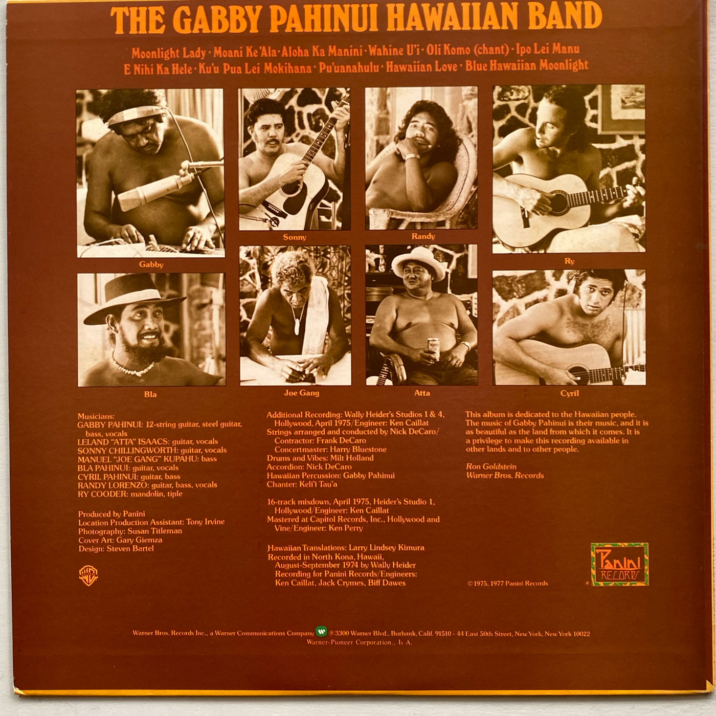 Gabby Pahinui Hawaiian Band - Gabby Pahinui Hawaiian Band, Vol.1 [promo]