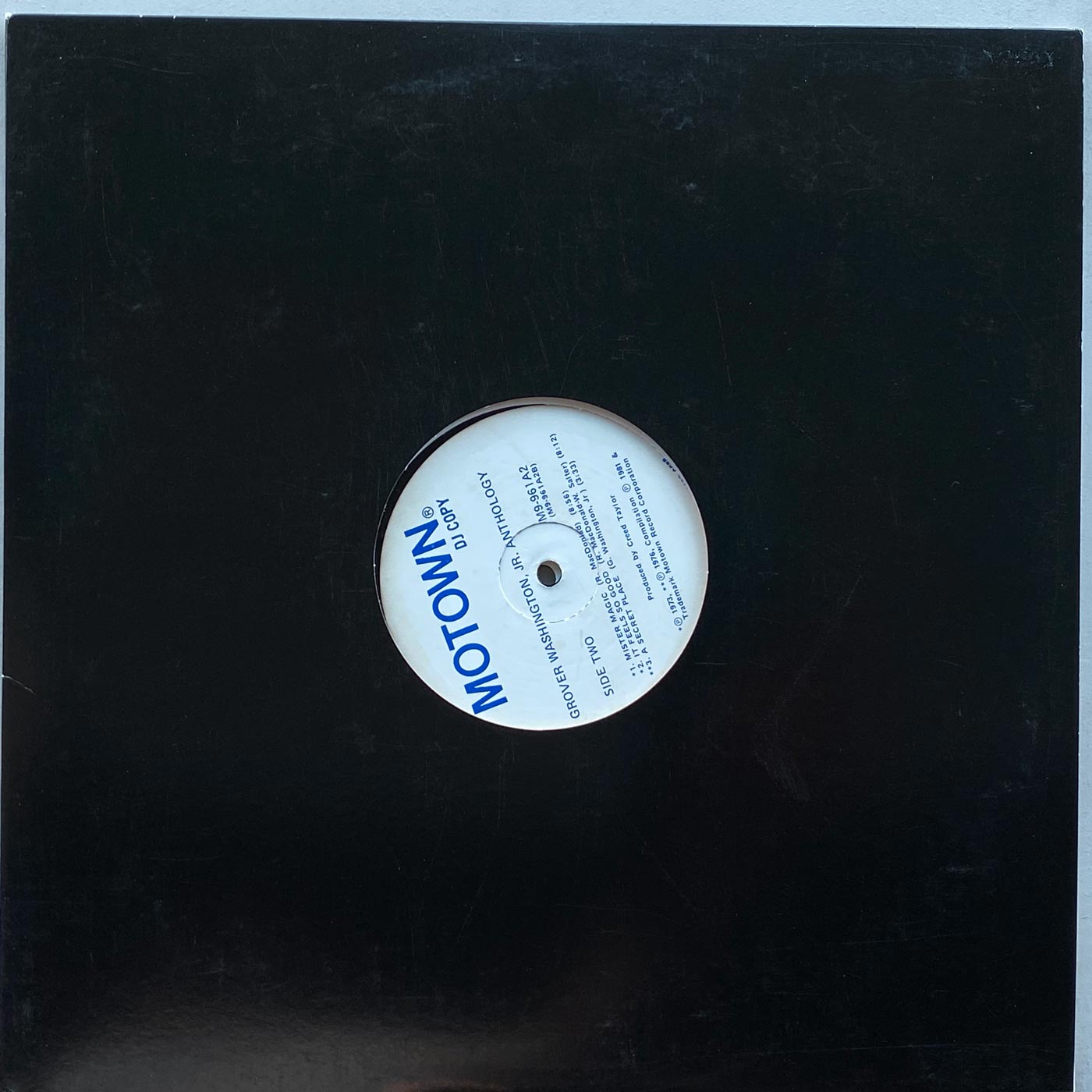 Grover Washington Jr. - Anthology [Promo DJ Copy]