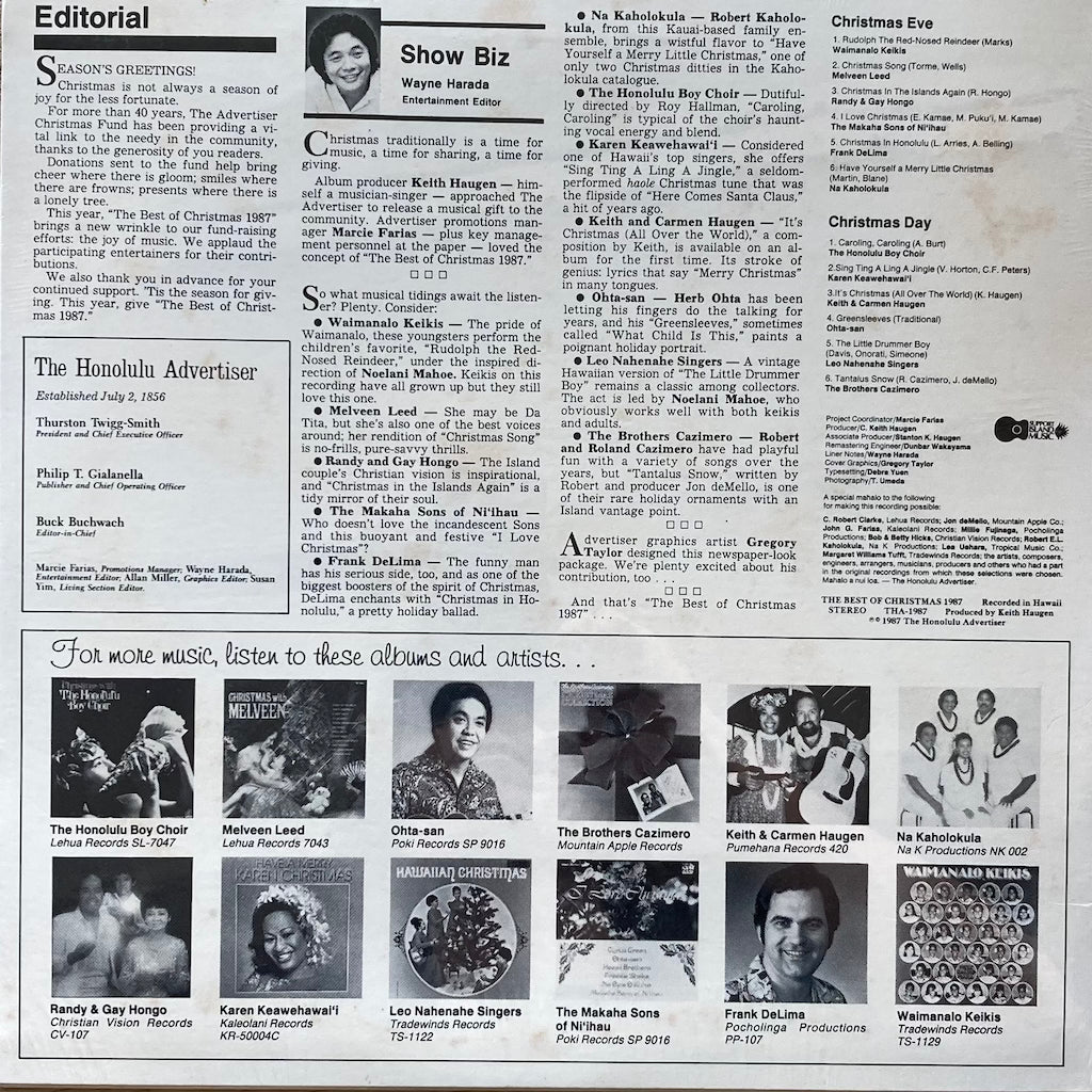 Various Artists - The Best of Christmas 1987