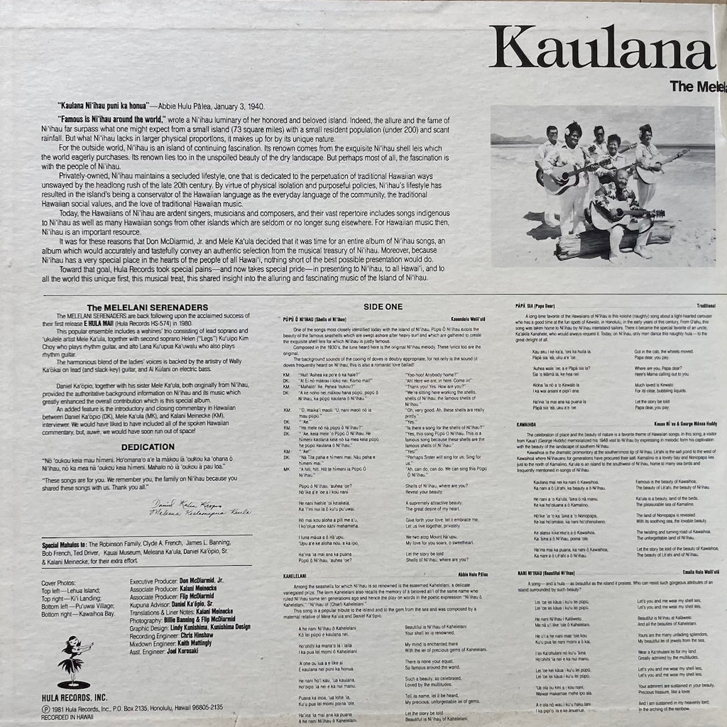 The Melelani Serenaders - Kaulana 'O Ni'ihau