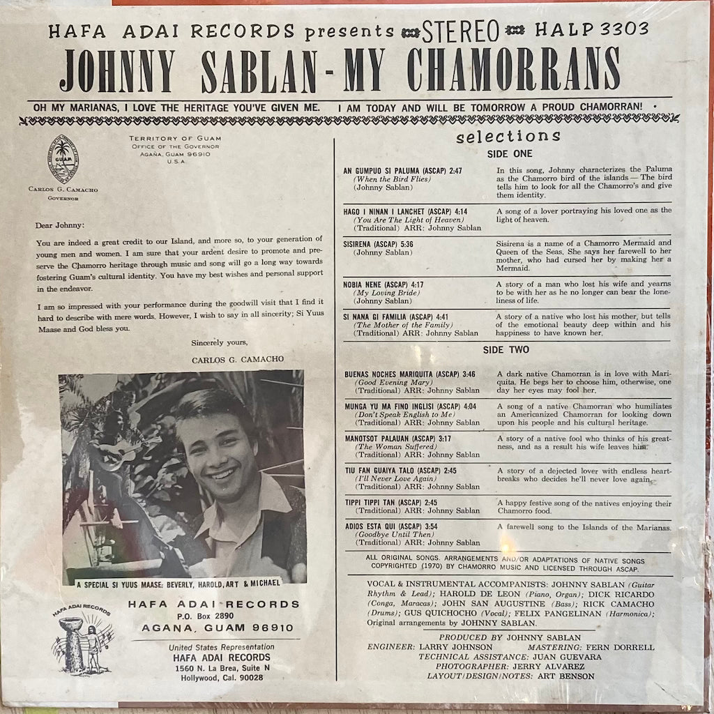 Johnny Sablan - My Chamorrans
