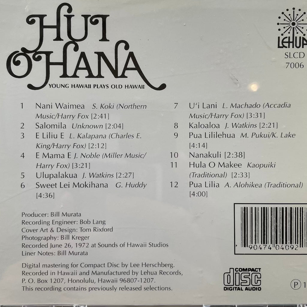Hui Ohana - Young Hawaii Plays Old Hawaii [CD]
