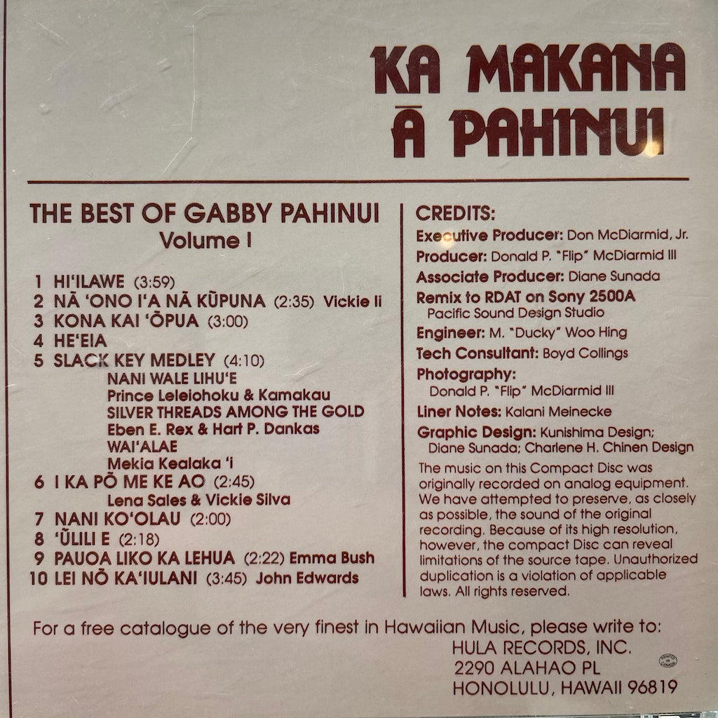 Gabby Pahinui - The Best of Gabby Pahinui Volume I