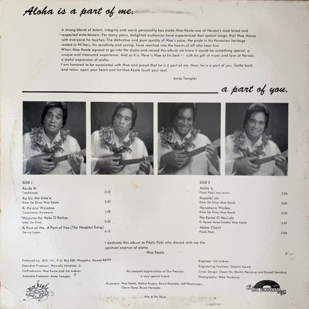 Moe Keale - Aloha is a part of me, a part of you