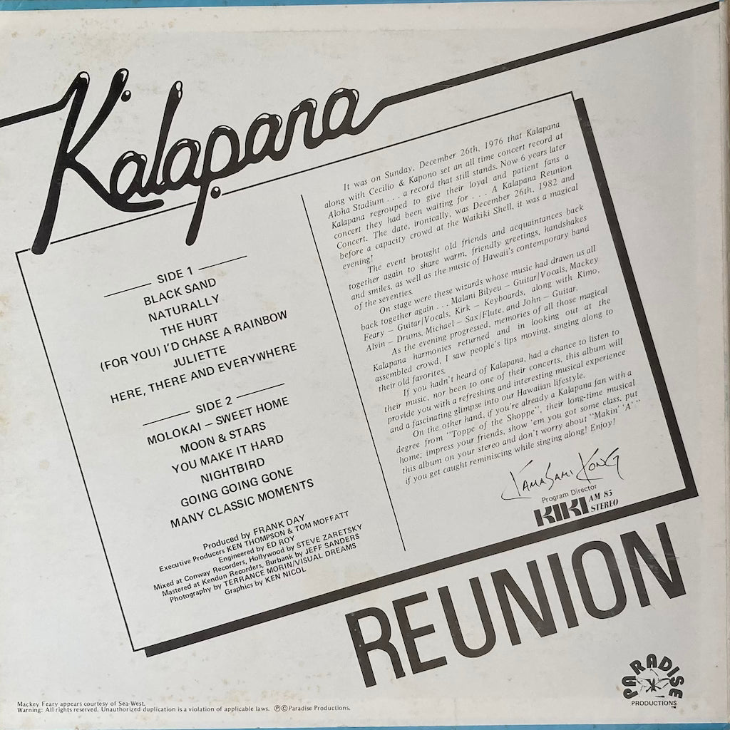 Kalapana - Reunion