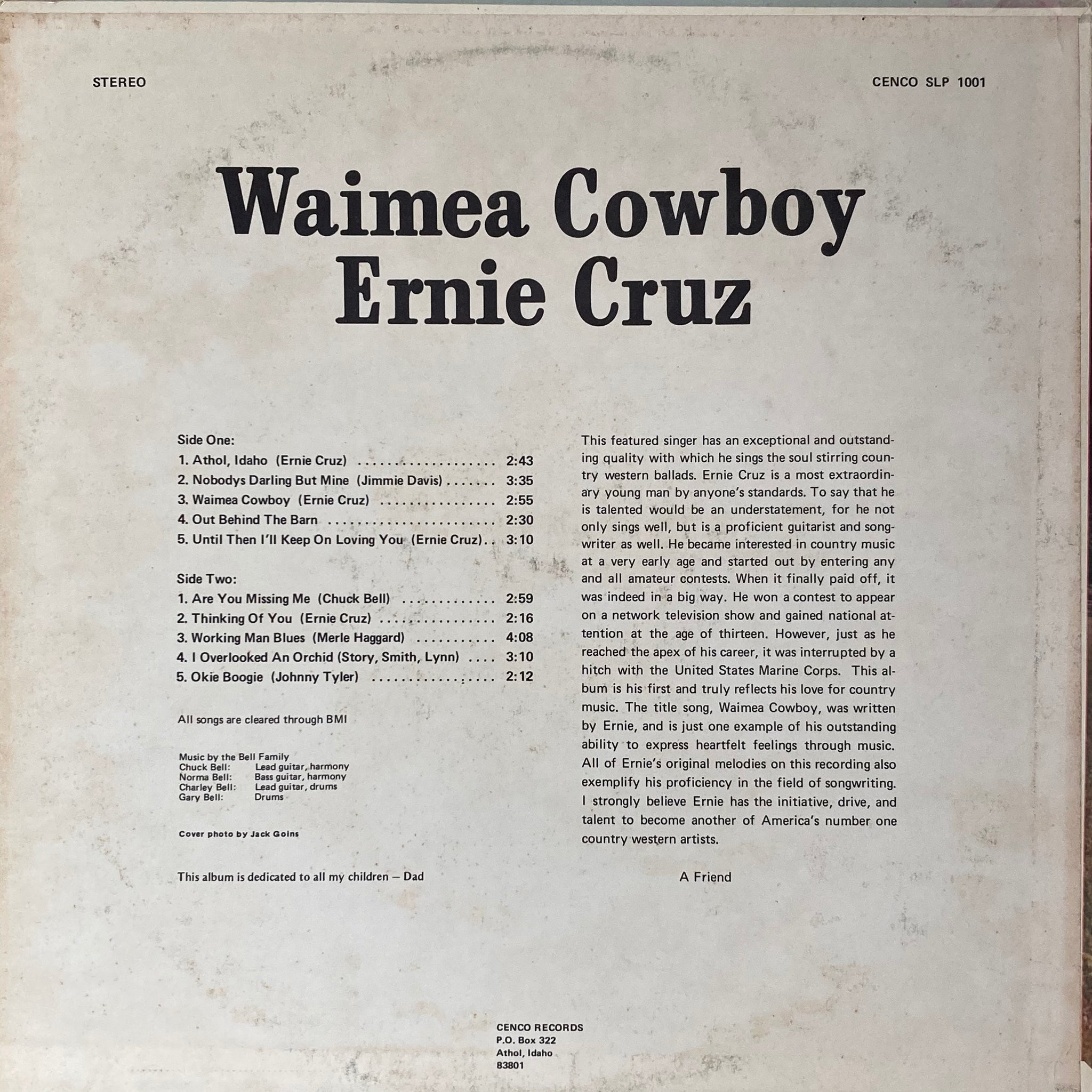 Ernie Cruz - Waimea Cowboy