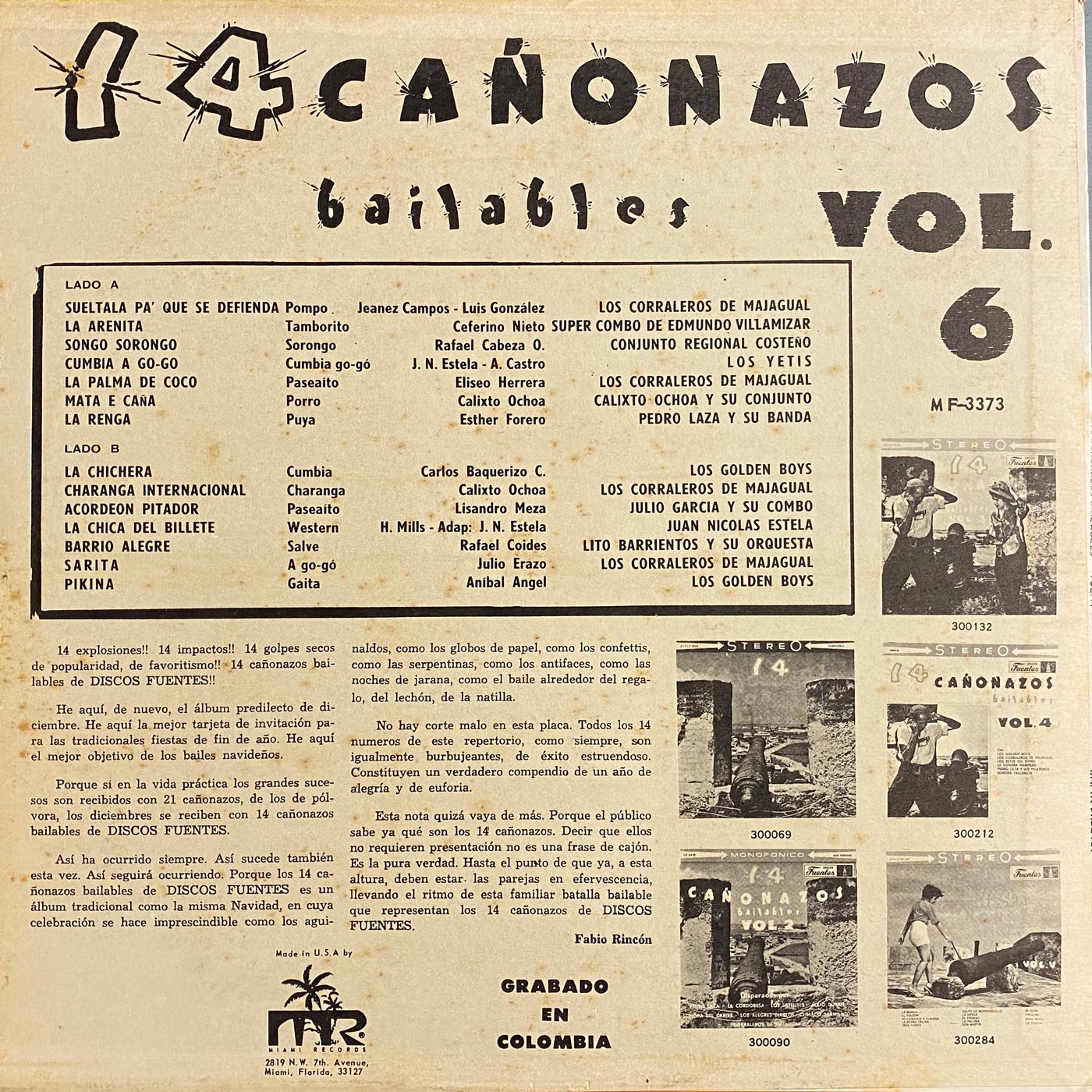 Various Artists - 14 Cañonazos Bailabes Vol. 6