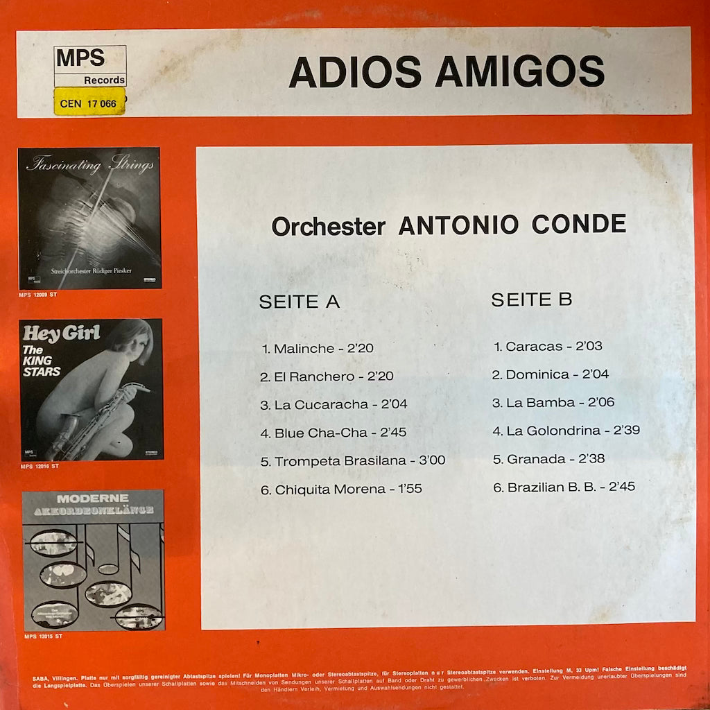 Orchester Antonio Conde - Adios Amigos