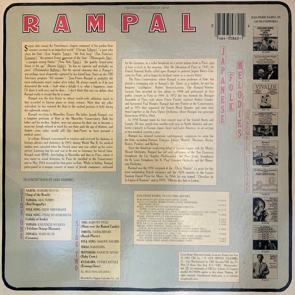 Jean-Pierre Rampal - Japanese Folk Melodies