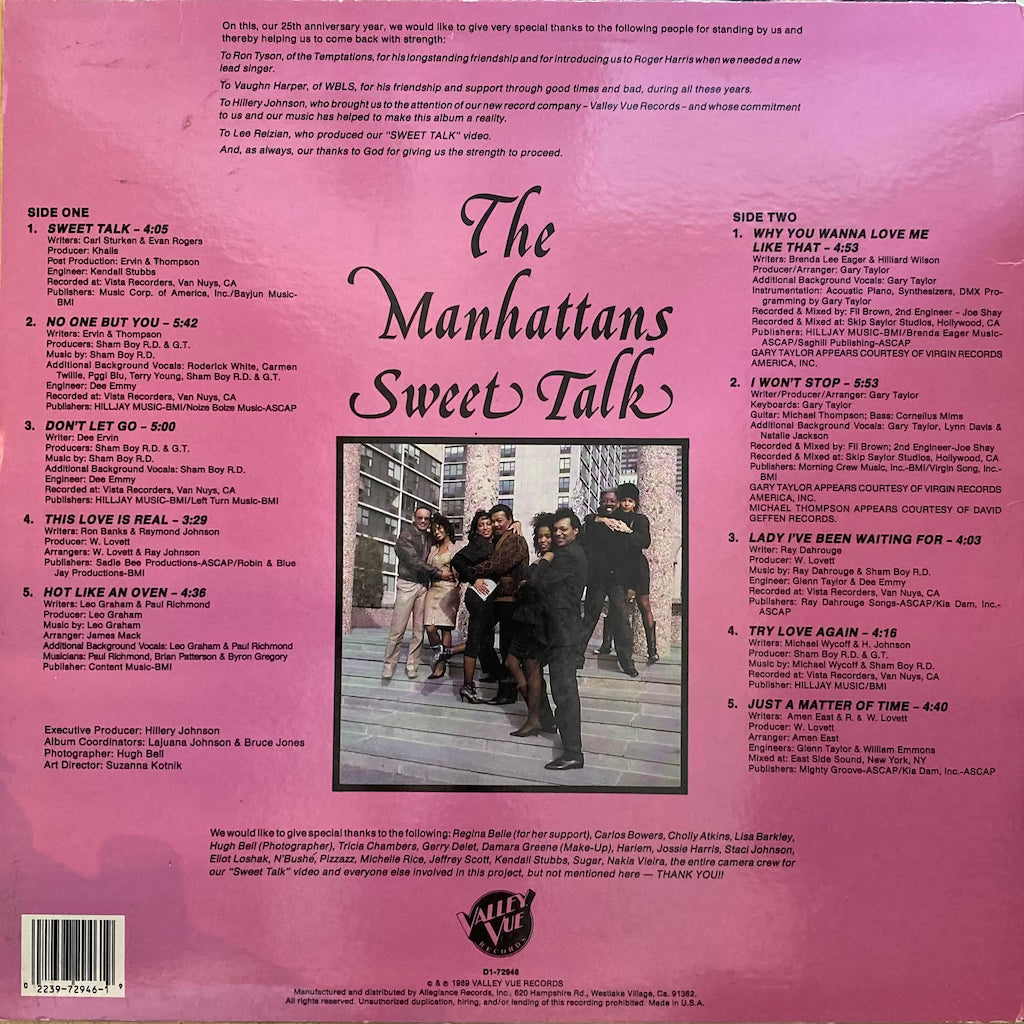 The Manhattans - Sweet Talk