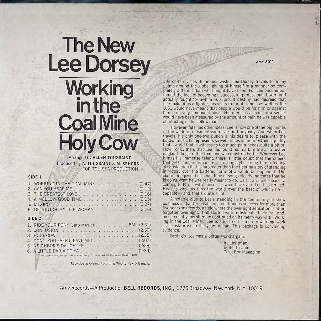The New Lee Dorsey - Working in the Coal Mine / Holy Cow