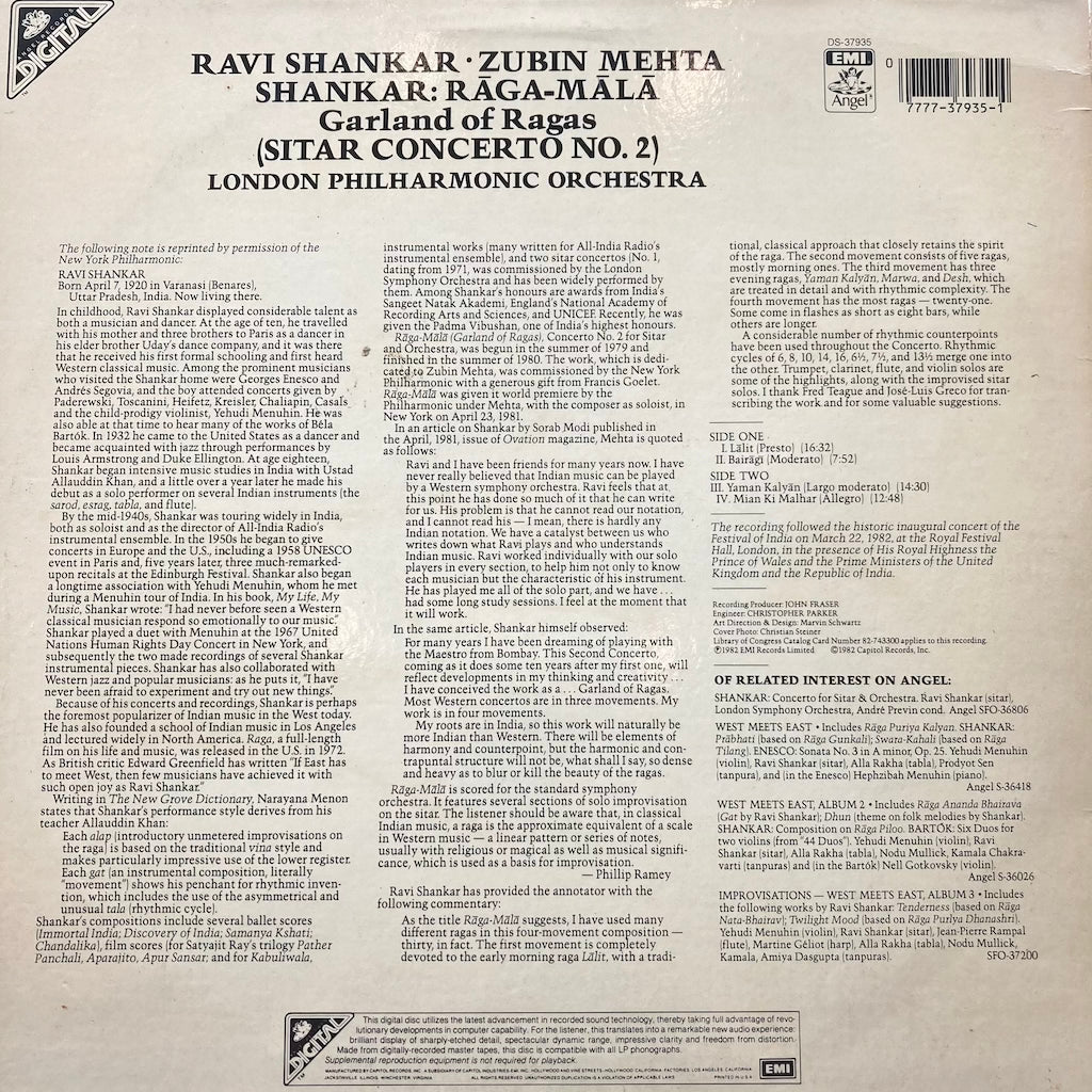Ravi Shankar/Zubin Mehta - Shankar: Raga-Mala (Sitar Concerto No.2)