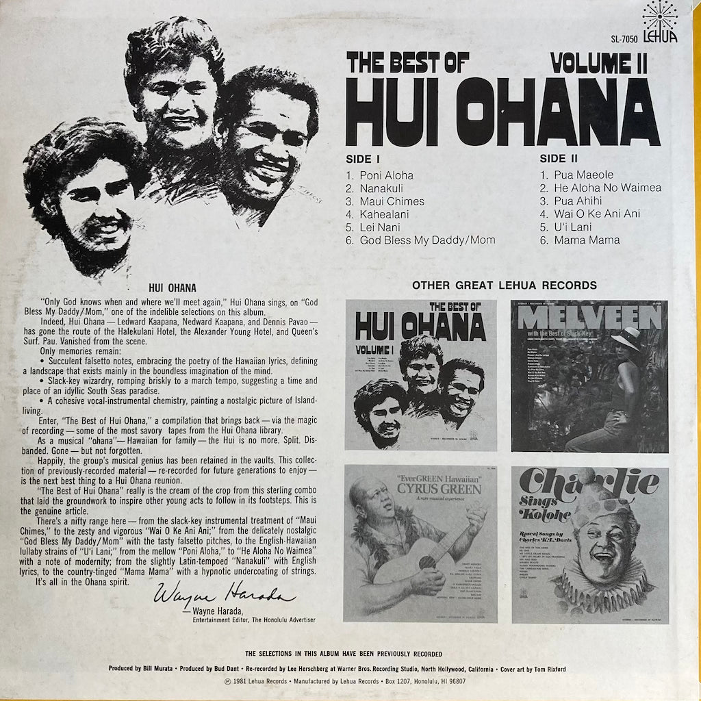 Hui Ohana - The Best Of Vol. II