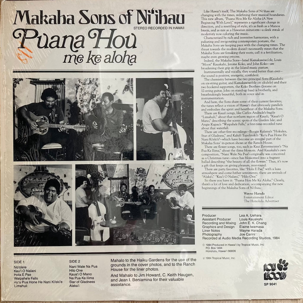 Makaha Sons of Ni'ihau - Puana Hou Me Ke Aloha