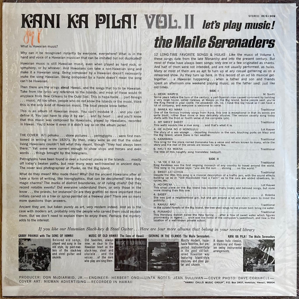 The Maile Serenaders - Kani Ka Pila! Vol. II