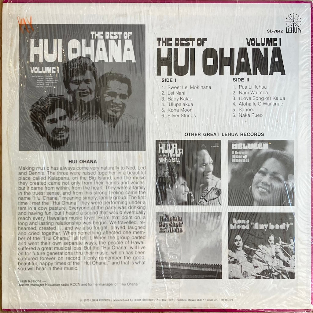 Hui Ohana - The Best of Hui Ohana Vol. I