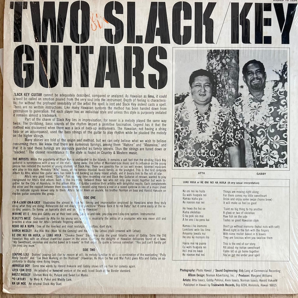 Leland Atta Isaacs, Phillip Gabby Pahinui - Two Slack Key Guitars