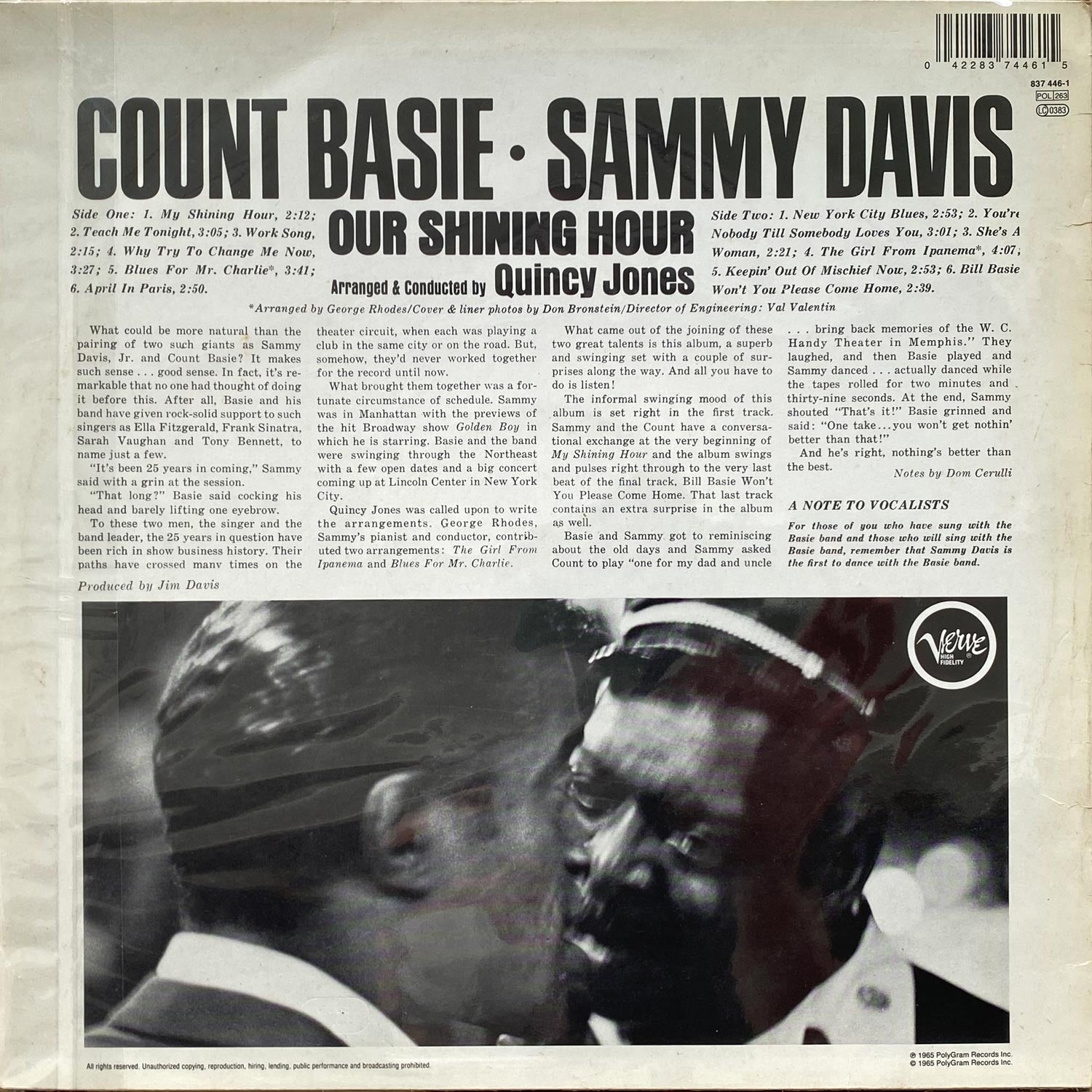 Sammy Davis, Count Basie - Our Shining Hour