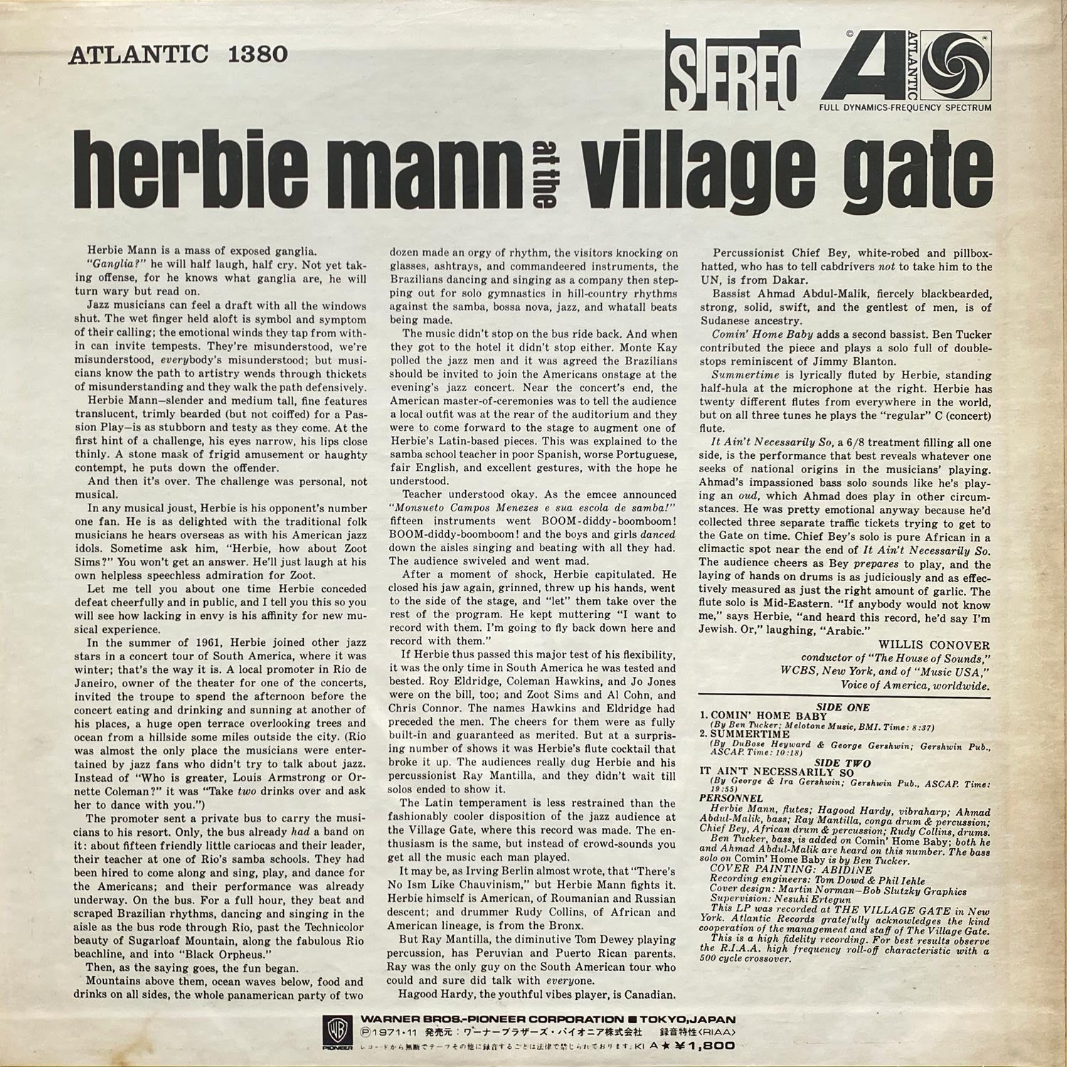 Herbie Mann - Herbie Mann At The Village Gate