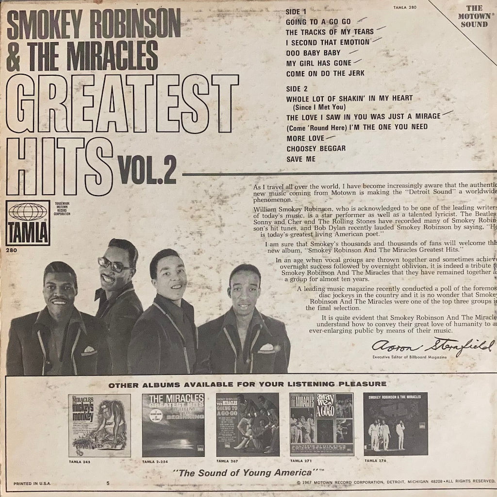 Smokey Robinson & The Miracles - Greatest Hits Vol. 2