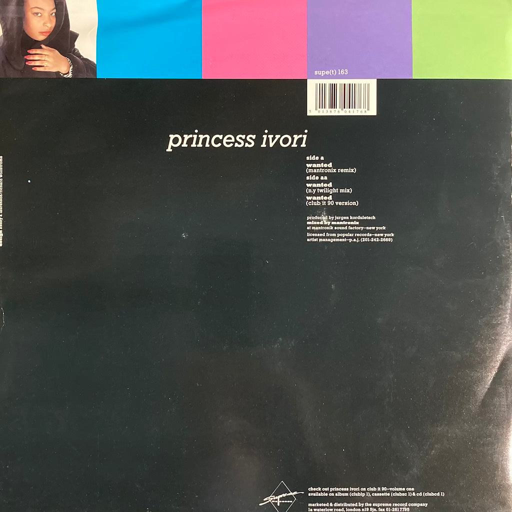 Princess Ivori - Wanted (Mantronix Remix)